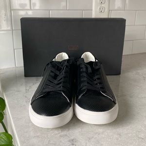 Men’s Size 12 Black Leather Sneaker 14th & Union